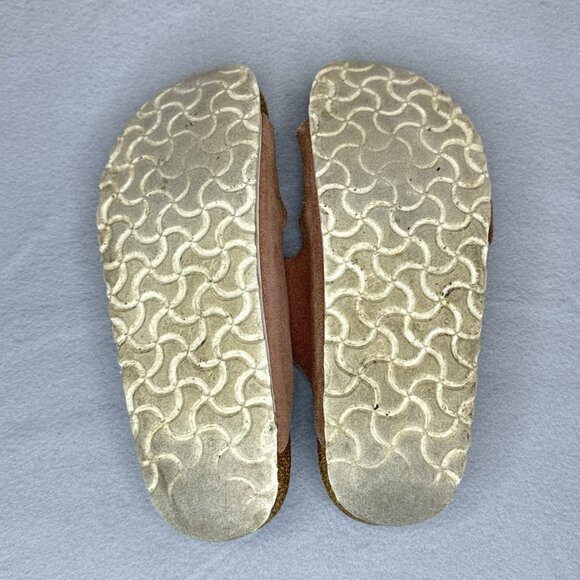 Birkenstock Arizona Suede Leather Pink Sandals EU 39 US 8 8.5 Women Rose Gold - Picture 13 of 15